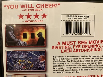 Ben Stein Expelled - No Intelligence Allowed DVD 2008 for sale