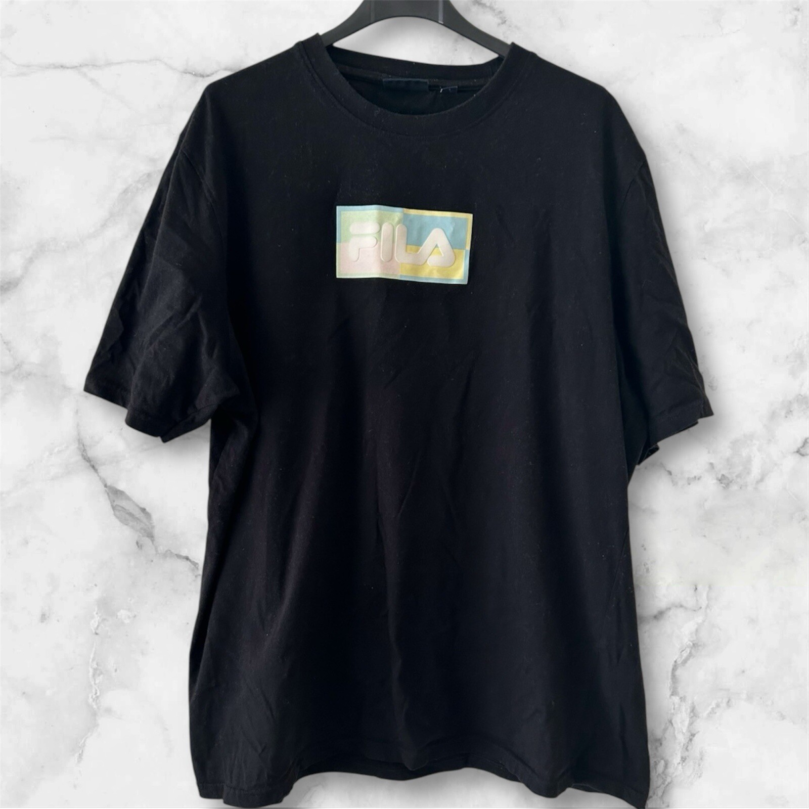 T shirt uomo XL nera FILA