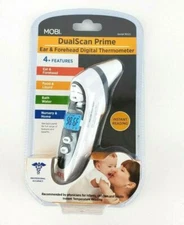 Mobi DualScan Prime Ear & Forehead Digital Thermometer 4+ Features New Sealed