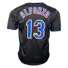 Edgardo Alfonzo Signed "Mets HOF 2020" Inscription New York Black Baseball Jerse
