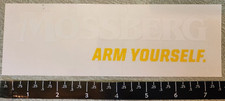 Mossberg Arm Yourself Peel N Stick White Yellow Vinyl Sticker Decal Oem Original