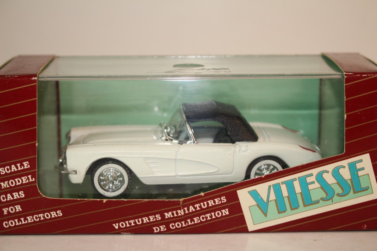 ミニカー Vitesse 1/43 Diecast Chevrolet Corvette Vitesse 1:43 Scale 1960 Corvette Soft Top, White | eBay