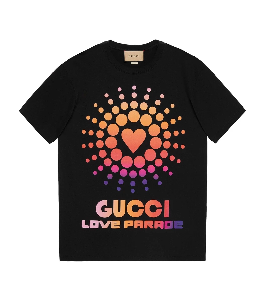 Gucci Love Parade Tshirt Black Medium Oversized will fit Large