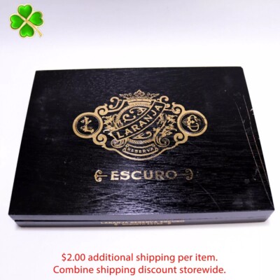 Laranja Robusto Extra Escuro Empty Wood Cigar Box 9.25'' x 6.75'' x 1.25'' ~