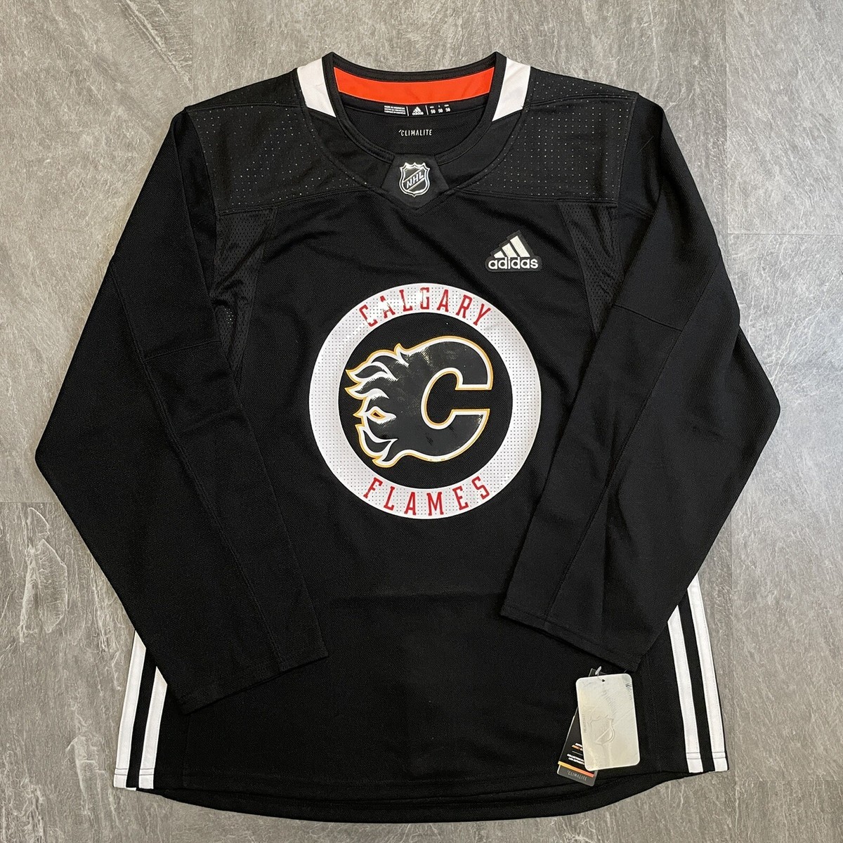 Calgary Flames adidas Black Practise Jersey NEW WITH TAGS