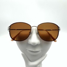 Vintage Lamy Lacent 102 Blue Pink Silver Oval Sunglasses Japan FRAMES ONLY