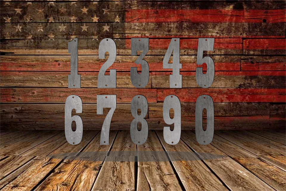 Western Barn Raw Steel Metal Letters & Numbers 6inch Modern Antique Rustic Décor - Image 4 of 4