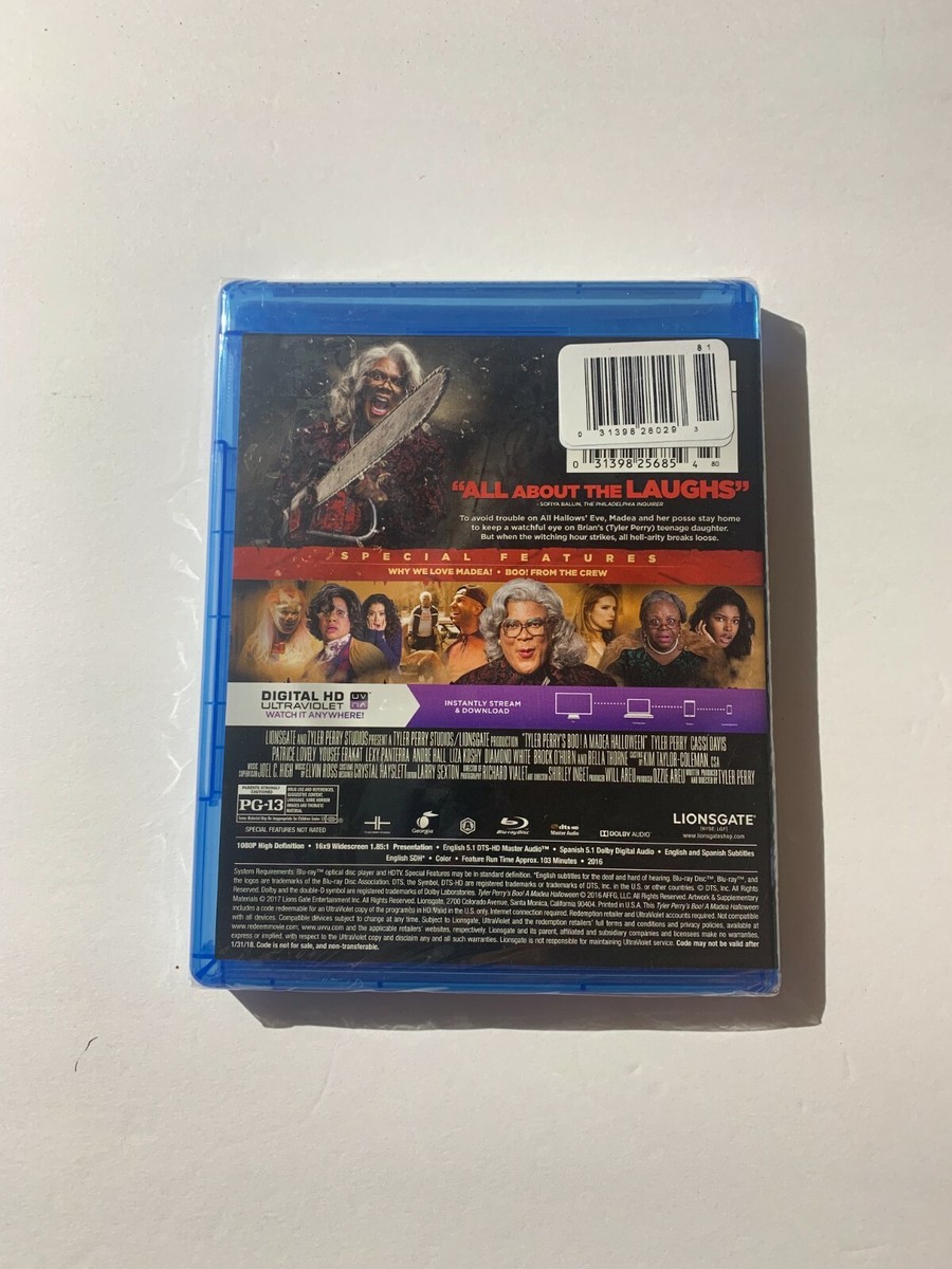 Tyler Perry's Boo! A Madea Halloween (Blu-ray, 2016)