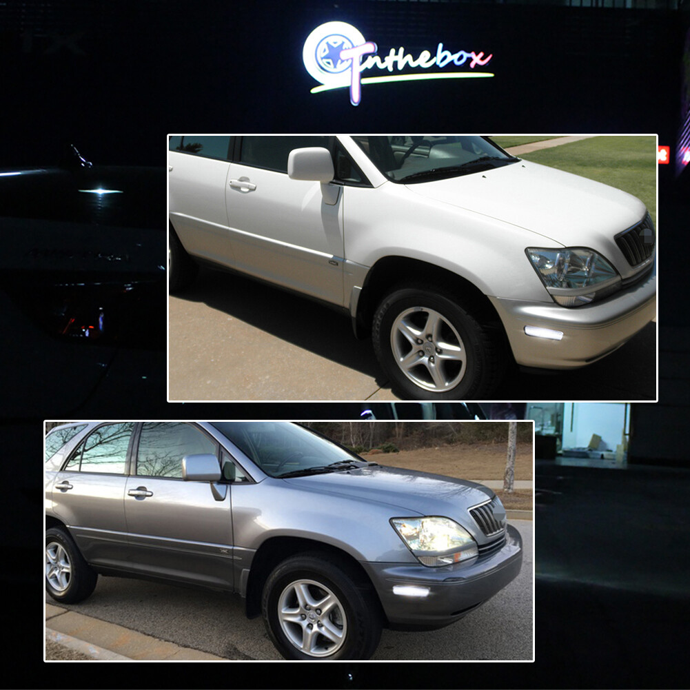 Gloss Black Mirror Covers For Lexus RX300 1999-2003 - LED Signal Light Compatible