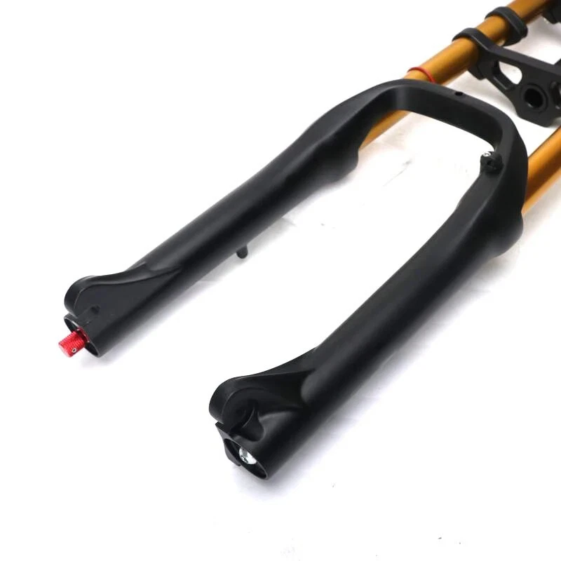 20 24er Travel 100mm Double Shoulder Rebound Snow Fat Bike Suspension Air Fork - Image 3 of 4