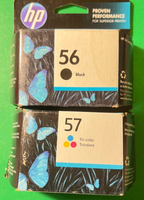 Genuine HP 56 57 Black/Color Ink Cartridge for HP7755 7960 Printer-OEM INK-Fast