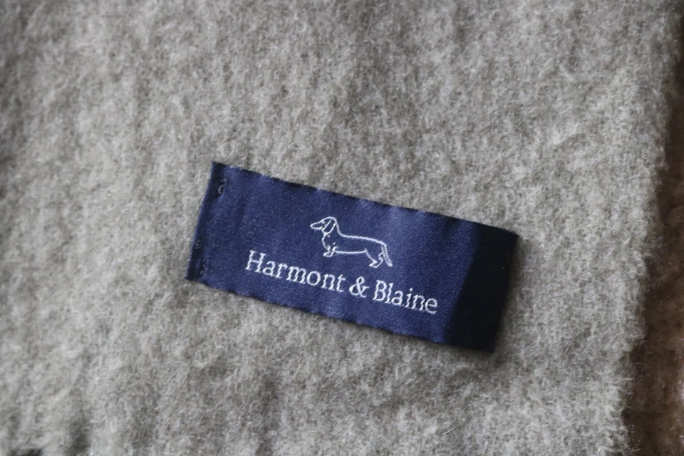 Bufanda verde Harmont & Blaine para hombre mezcla de lana talla longitud 67 pulgadas Foto 2 de 4