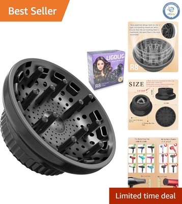 Universal Hair Diffuser Attachment for 1.4-2.4 Inch Dryers - Boost Your Curls!