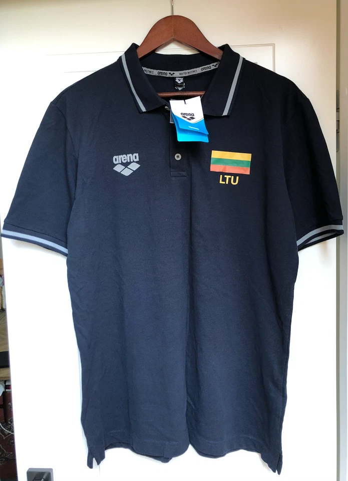 Футболка поло олимпийская национальная сборная Литвы по плаванию арена - Изображение 2 из 4