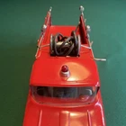 Tonka No. 5 Fire Truck Pressed Steel Red Silver Vintage Fire Vehicle Toy USA