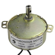 Small Electric Motor TYC-50 12V DC 20-24RPM CW/CCW 4W Turntable Gear Box for ...