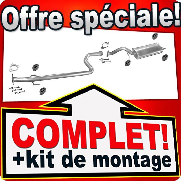 Ligne échappement MG ZR 2.0 TD : Silencieux finition haute qualité