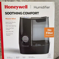 Honeywell Soothing Comfort Warm Mist Humidifier, No Filter, Oil, Auto Shut Off