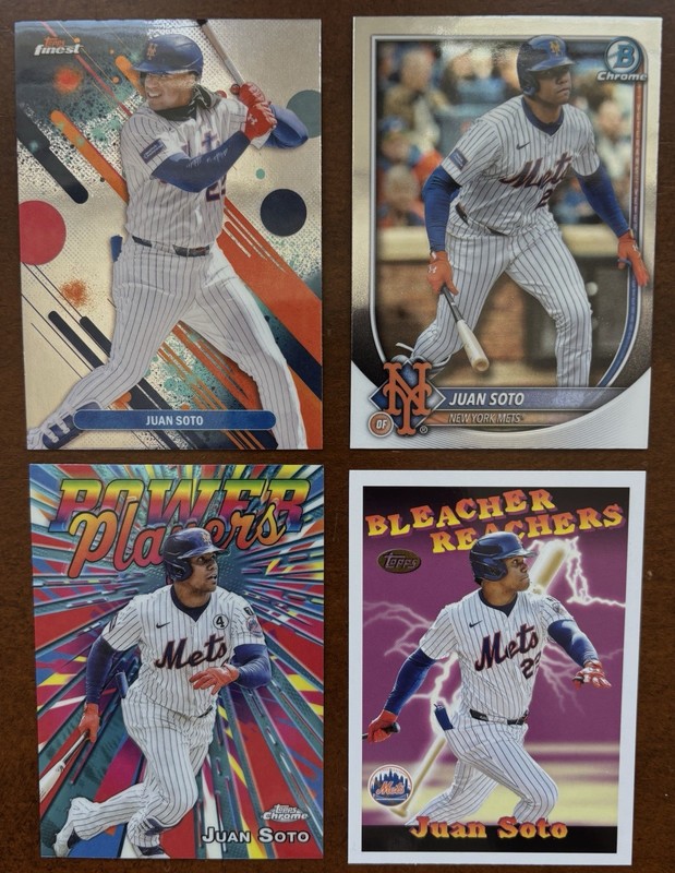 2025 Topps & Bowman - Juan Soto - New York Mets - 4 Card Lot