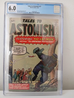 TALES TO ASTONISH # 37  CGC 6.0  ANT-MAN  JACK KIRBY COVER   CENTS  1962