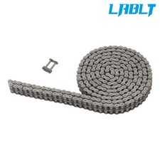 LABLT 40-2 Double Strand Duplex Roller Chain 10 Feet With 2 Connectors 0.5"