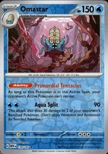 omastar pokemon card value 139/165 - Omanyte - 151 - Evolution Set variation to centering Omastar - EX Sandstorm -