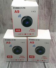 Forecum, A9, W-Fi Cameras 3pcs, Battery Powered HD IP Camera