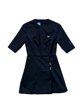 Prada Re-Nylon Mini Dress with Buckle Accents