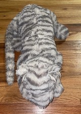 Jellycat Sacha Snow Tiger Large SACIT Gray White Plush RARE