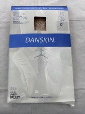 Danskin Women's Style 72 Footed Tight D Classic Light Toast Ultrasoft Microfiber