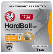 ARM  HAMMER Hardball Lightweight Cat Litter, Multi-Cat Clumping Litter, No-Mess
