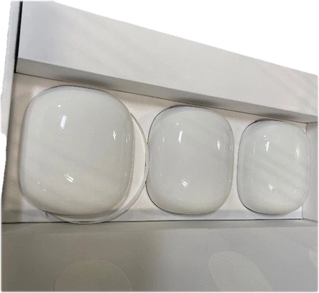 Google Nest Wifi Pro 6E Mesh Router - 3 Pack (Snow, New Open Box) - Image 2 of 4