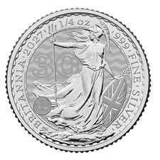 2027 1/4 oz Royal Mint Solid Silver Britannia 30th Anniversary Ideal Gift