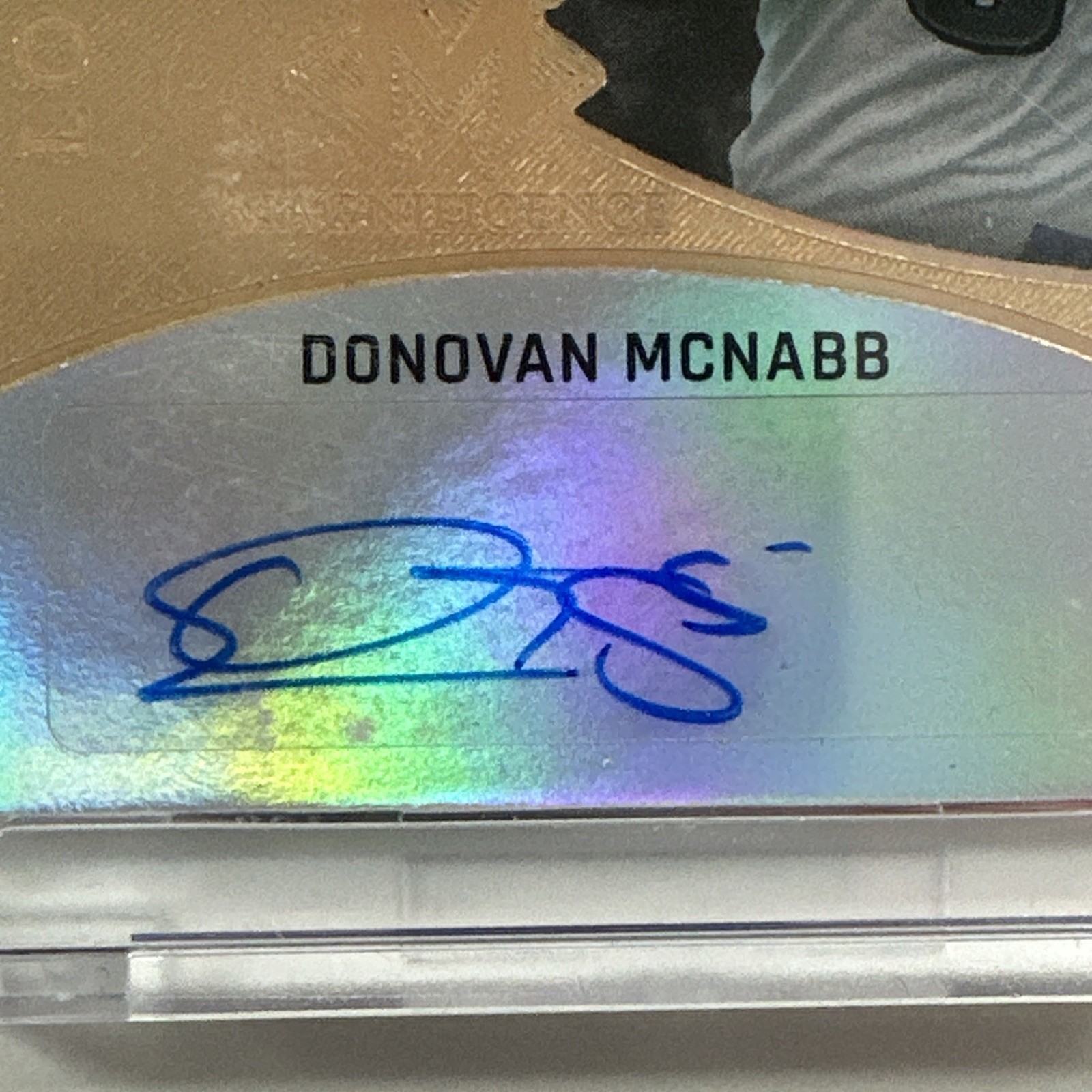 2026 Leaf Magnificence Magnificent ONES Donovan McNabb 1/1 NFL Shield Patch Auto view 5