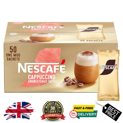 NESCAFÉ Gold Cappuccino Unsweetened Instant Coffee Sachets 50 x 14.2g