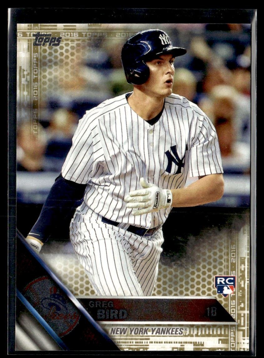2016 Topps Gold Greg Bird RC 0400/2016 New York Yankees #188