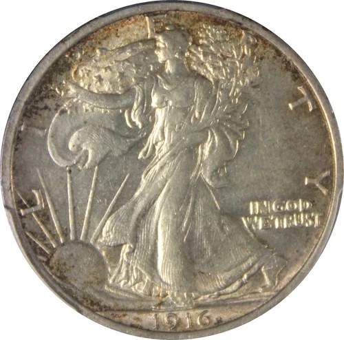 1916 AU58 Walking Liberty Half Dollar PCGS 27756015