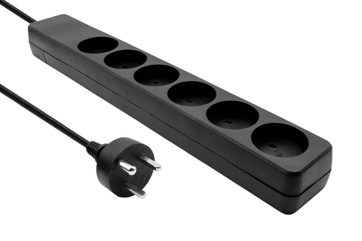 ProXtend KIT6-KIT05B Power Strip – 6-Way 5M Black