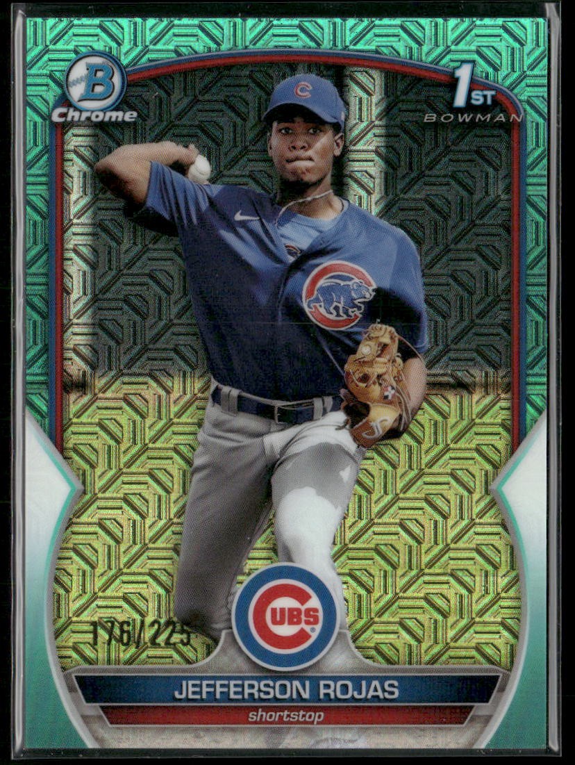 2023 Bowman #BCP-70 Jefferson Rojas Chrome Prospects Mojo Aqua Refractors #/225