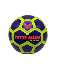 TITANUN MUNDIAL premium A+ quality ( purple and yellow ) Futsal size-4