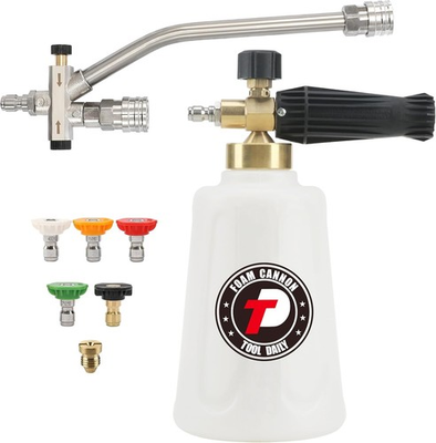 #ad Tool Daily Foam Cannon for Pressure Washer with Double Tip Attachment black $50.45