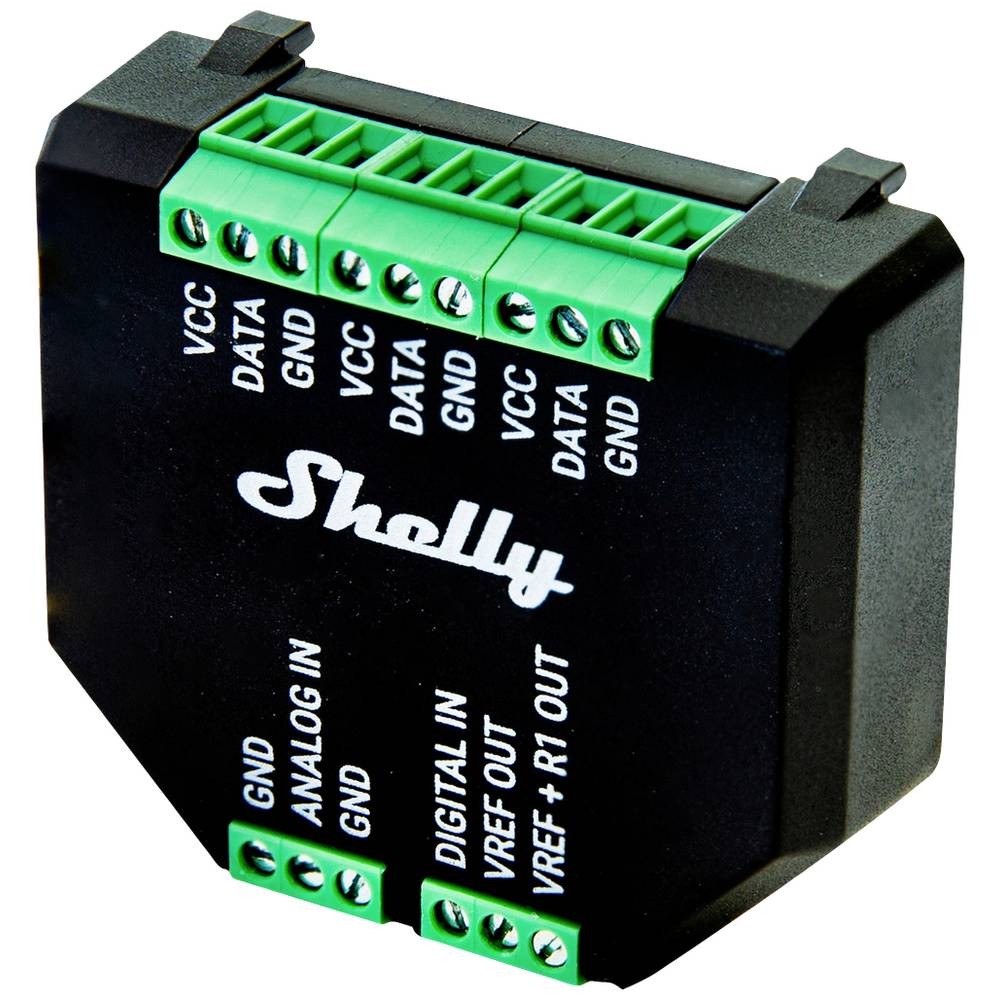 Shelly Plus Add-on Interface domotique rail DIN pour capteur humidité sol