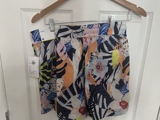 Old Navy Men's Multicolor Tropical Floral Board Shorts M Back Pocket Breathable
