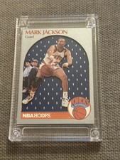 JERSEY FUSION 1990-91 NBA Hoops #205 MARK JACKSON MENENDEZ BROS GAME USED JERSEY