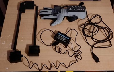 Nintendo Mattel NES Power Glove w/ Sensor Bars - Authentic Tested And Working