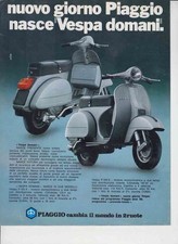 advertising Pubblicità-MOTO PIAGGIO VESPA P125 X  P 200 E 1977  SCOOTER ITALIANI
