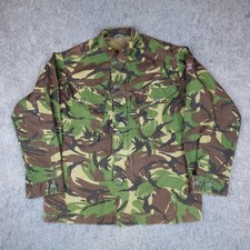 Vintage Military Jacket Mens Large British Army DPM Camo Combat Shirt Smock DCTA