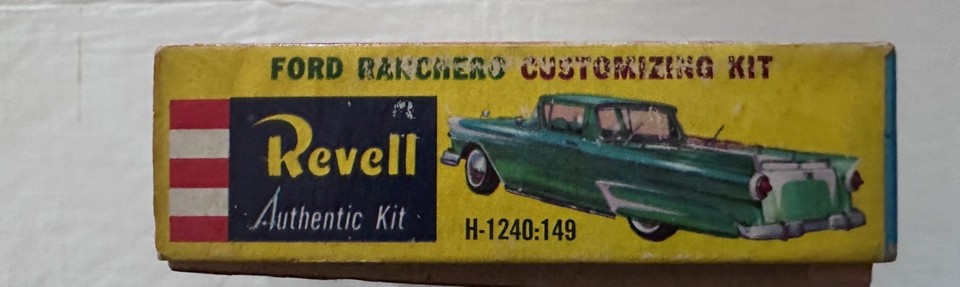 Vintage Revell Ford Ranchero Model Kit: Open Box-Sealed Parts. (H-1240: ...