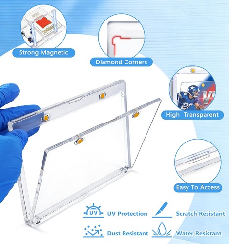 175pt Magnetic Vertical Double Booklet Card Holder One Touch Acrylic Card Case - 第 20/20 張圖片