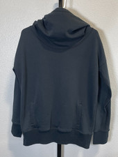 Zyia Active Womens Pullover Black Cowl Neck Hoodie Size Small